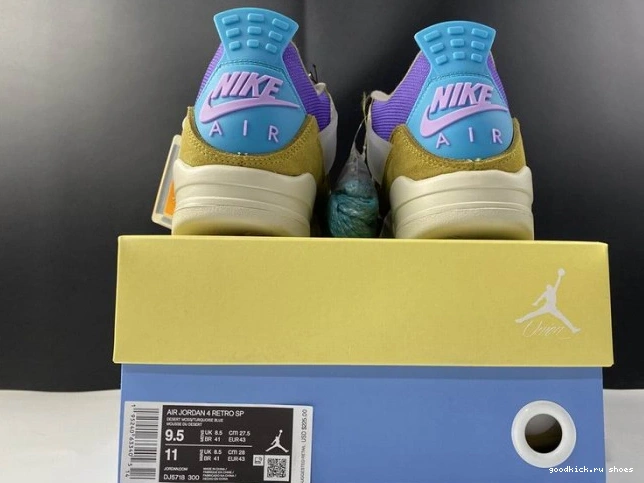 x SP 4 Air Jordan Desert Moss DJ5718-300 Union 0711